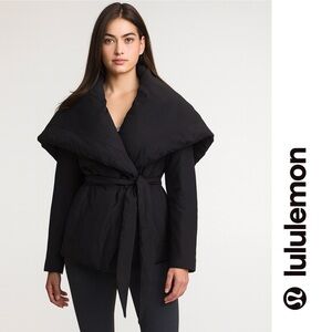 Lululemon Down To The Studio Jacket Size 8 RARE 🦄 Black Rulu Coat